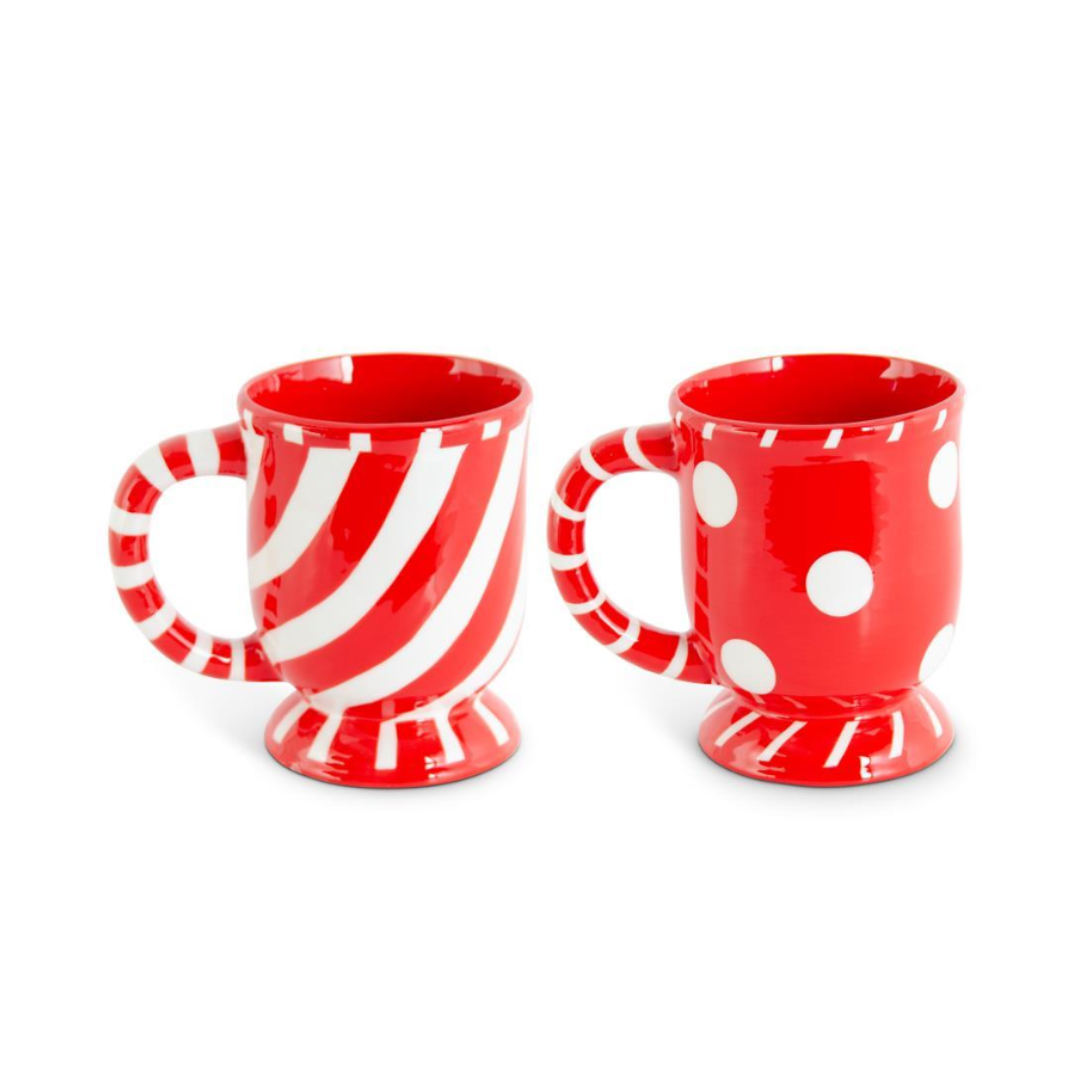 Taza Rojo/Blanca Puntos